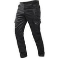 thumbnail image 1 of qolati Cargo Pants for Men Gothic Faux Leather Motorcycle Biker Straight Leg Trousers Vintage Discoes Classic Fit Party Night Club Luxury Pants with Pockets, 1 of 4