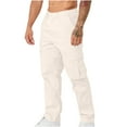 thumbnail image 1 of qolati Cargo Pants for Men Casual Work Hiking Sweatpants Classic Fit Multi Pockets Sports Outdoor Jogger Trousers, 1 of 6