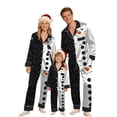 thumbnail image 1 of qolati Christmas Family Matching Pajamas Silk Satin Long Sleeve Button Down Sleepwear Sleep Pants Holiday Pjs Loungewear Set Xmas Printed Festival Party Family Christmas Pajamas Matching Sets, 1 of 9