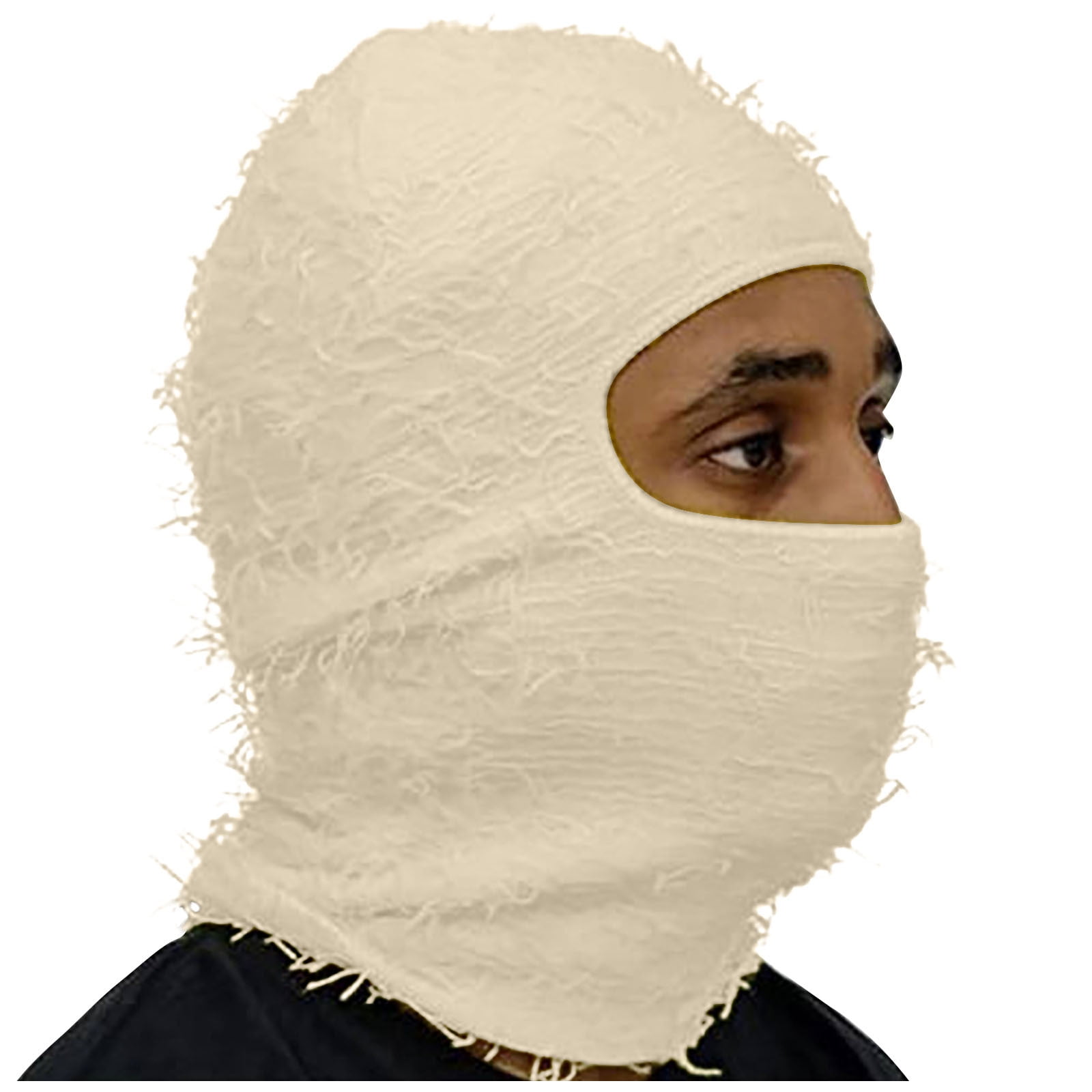 qolati Distressed Balaclava Sheisty Ski Mask for Men Women Windproof  Knitted Winter Beanie Cap Full Face Neck Warmer Hats Unisex - Walmart.com