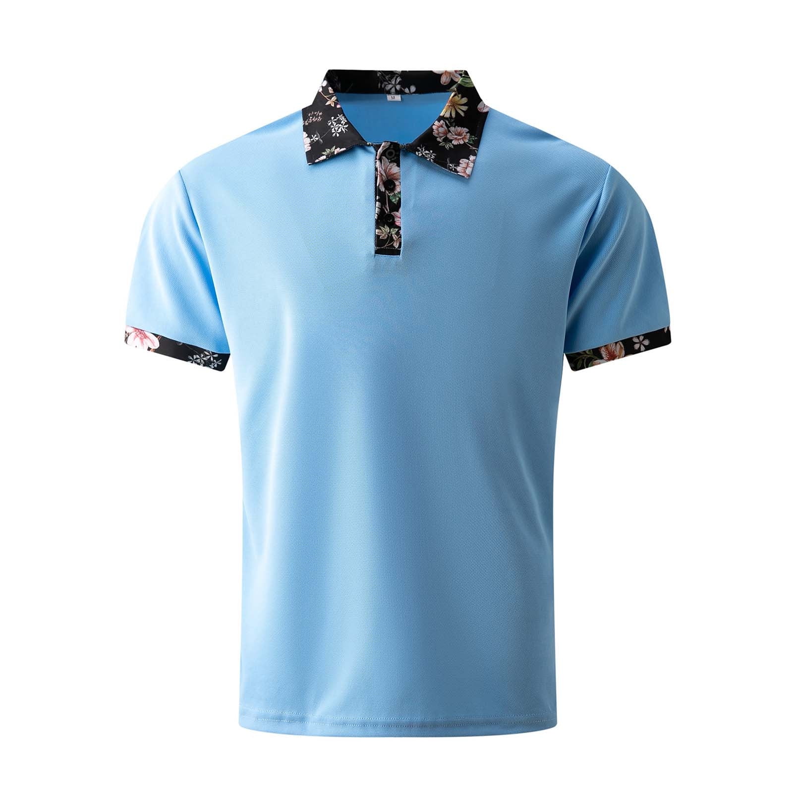 qolati Dress Shirts for Men Classic Fit Short Sleeve Button Down