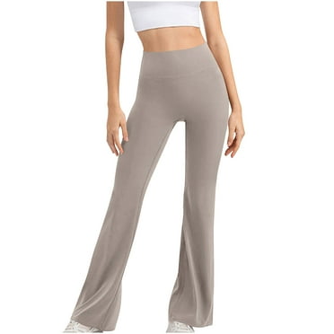 qolati Flare Leggings for Women Scrunch Butt High Waist Bell Bottom Yoga Pants Tummy Control Bootcuts Workout Lounge Leggings Pants