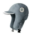 thumbnail image 1 of qolati Fleece Lined Trapper Hat for Men Women Waterproof Winter Hat with Ear Flaps Down Warm Earflaps Baseball Cap Bomber Hunting Ski Hat, 1 of 3