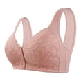 thumbnail image 1 of qolati Front Buckle Nursing Bras for Women Floral Lace Seamless Stretch Full-Coverages No Underwire Bras Wireless Comfortable Breathable Support T-Shirt Bras, 1 of 7