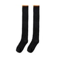 thumbnail image 1 of qolati Fuzzy Knee High Socks for Women Wool Cable Knit Thigh High Socks for Women Soft Warm Plush Winter Long Crew Socks Gifts, 1 of 2