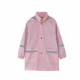 thumbnail image 1 of qolati Girls Boys Rain Jacket Zip Up Lightweight Waterproofs Hooded Raincoat with Pockets Button Down Long Windbreaker for Outdoor, 1 of 9