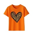 thumbnail image 1 of qolati Girls Boys Valentines Day Shirt Cute Love Heart T-Shirts Leopard Printe Kids Valentine's Day Shirts 3-9 Years Spring, 1 of 5