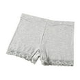 thumbnail image 1 of qolati Girls' Lace Trim Undershorts Soft Stretch Dance and Bike Shorts Breathable Solid Underwear for Play or Underdress 3-12 Years, 1 of 6
