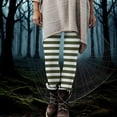 thumbnail image 1 of qolati High Waisted Leggings for Women Halloween Striped Womens Tights Stockings Stretch Tummy Control Cycling Workout Yoga Pants XL, 1 of 9