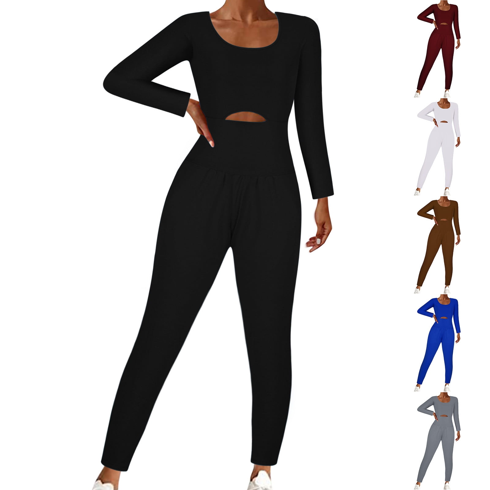 qolati Jumpsuit for Women Casual Running Onesie Workout Shorts Rompers