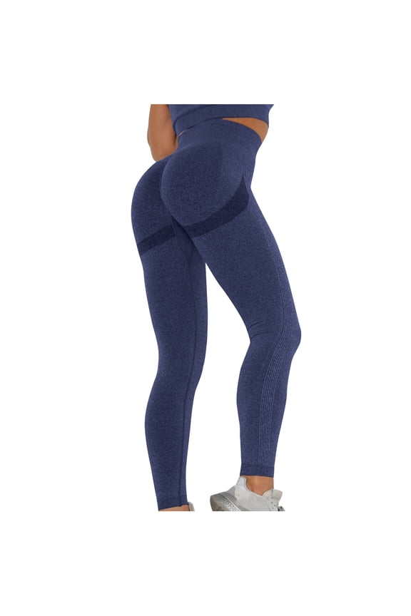 Leggings for Women Booty High Waisted Yoga Pants Seamless Scrunch Butt Lifting Workout Contours Ruched Tights