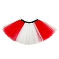thumbnail image 1 of qolati Mardi Gras Tulle Skirts for Women Elastic Teen Adult 80's Mini Skirt 3 Layered Dance Ballets Princesses Petticoat Skirt, 1 of 2