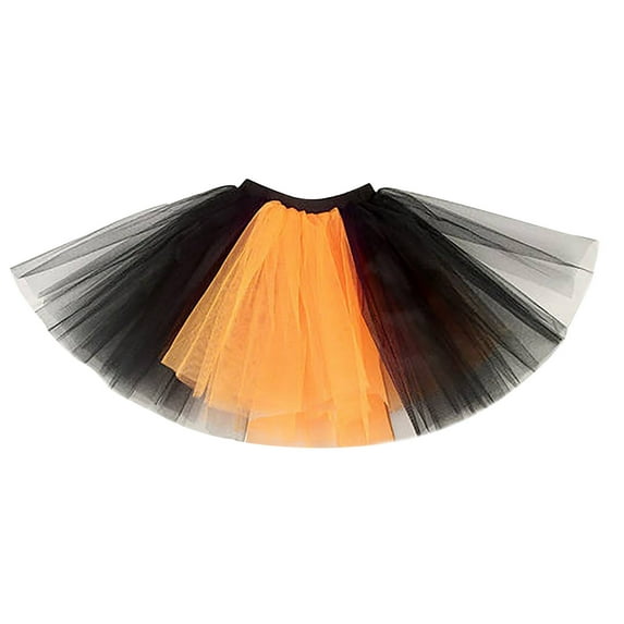 qolati Mardi Gras Tulle Skirts for Women Elastic Teen Adult 80's Mini Skirt 3 Layered Dance Ballets Princesses Petticoat Skirt