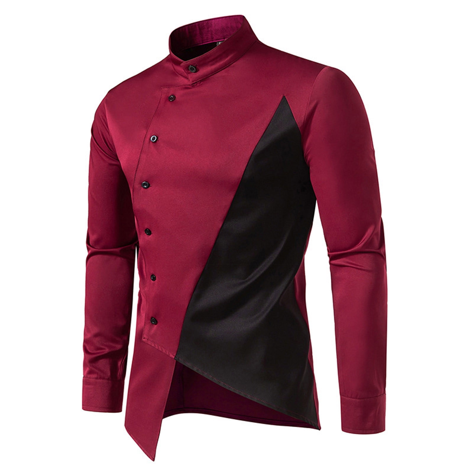 qolati Men's Business Dress Shirts Casual Long Sleeve Button Up Shirts