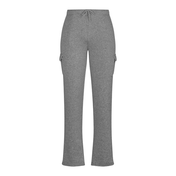 qolati Men's Cargo Sweatpants Casual Loose Fit Yoga Athletic Lounge Pants Baggy Drawstring Straight Leg Jogger Running Pants with Pockets