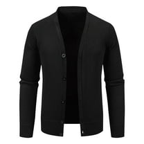 qolati Men's Casual Cardigan Sweater Long Sleeve V Neck Button Down Knit Jacket Slim Fit Sweaters Outwear