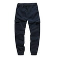 thumbnail image 1 of qolati Men's Casual Cargo Pants Casual Workout Joggers Stretch Sweatpants Hiking Outdoor Straight Leg Workout Sports Track Pants with Multi Pockets, 1 of 7