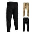 thumbnail image 1 of qolati Men's Casual Cargo Pants Elastic Waist Athletic Workout Hiking Pants Lightweight Stretch Workout Tapered Sweatpants, 1 of 6