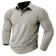 thumbnail image 1 of qolati Men's Casual Henley Shirts Classic Long Sleeve Basic Button T-Shirt Lightweight Athletic Cotton Golf Tops, 1 of 7