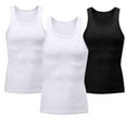 thumbnail image 1 of qolati Men's Gym Tank Tops 3 Pack Breathable Crew Neck Workout Muscle Tee Training Bodybuilding Fitness Sleeveless T Shirts, 1 of 6