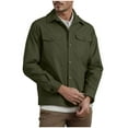 thumbnail image 1 of qolati Men's Shirt Jackets Fall Long Sleeve Casual Shacket Button-Up Lightweight Jacket with Chest Flap Pocket, 1 of 7