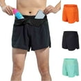thumbnail image 1 of qolati Mens Athletic Gym Shorts Elastic Waist Casual Beach Shorts Summer Jogger Workout Short Pants with Pockets Black M, 1 of 9