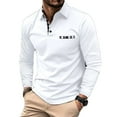 thumbnail image 1 of qolati Mens Henleys Shirts Casual Plaid Long Sleeve Work T Shirt Fashion Button Down Business Golf Blouse Tops, 1 of 7