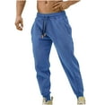 thumbnail image 1 of qolati Mens Joggers Pants Regular Fit Drawstring Workout Running Casual Pants Lightweight Elastic Waistband Hiking Tapered Sweatpants with Pockets, 1 of 3