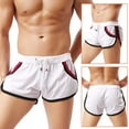 thumbnail image 1 of qolati Mens Running Athletic Shorts 3 Inch Inseam Swim Trunks Lightweight Drawstring Gym Workout Shorts, 1 of 3