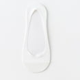 thumbnail image 1 of qolati No Show Socks for Womens Soft Stretchable Non Slip Low Cut Footies Hidden Invisible Liner Socks Flats Boat White, 1 of 5