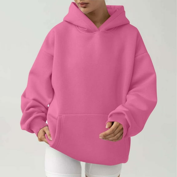 qolati Oversized Sweatshirts for Women Fashion Crewneck Long Sleeve Slit Pullover Tops Color Block Ribbed Trim Shirts Teen Girl Preppys Clothes 2024