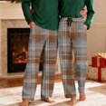 thumbnail image 1 of qolati Plaid Pajama Pants Men Soft Mens Pajama Bottoms Sleepwear Unisex Women Drawstring Sleep Lounge Pjs Pants with PocketsMulticolorXL, 1 of 9