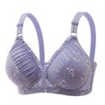 thumbnail image 1 of qolati Plus Size Everyday Bras for Women Cute Floral Wireless Push Up Sports Bras Adjustable Straps Seamless Stretch Full-Coverages No Underwire T-Shirt Bra, 1 of 3