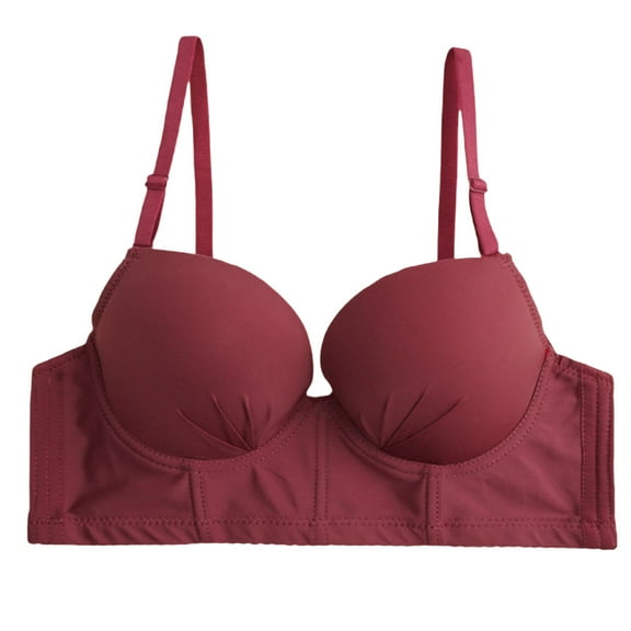 qolati Push Up Bra for Women No Underwire Comfort T-Shirts Bras Soft Wireless Breathable Full Coverages Sport Everyday Bra