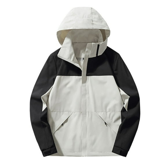 qolati Rain Jacket Women Lightweight Waterproof Raincoats with Hood Hiking Travel Outdoor Windbreaker Trench Coats Outwear with Zippers Pockets