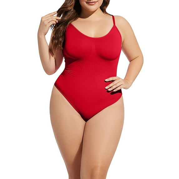 qolati Shapewear for Women Tummy Control Bodysuit Thong or Brief Sculpting Shaper Tank Top Bodysuits & Snatched Waist Body Suit Clearance