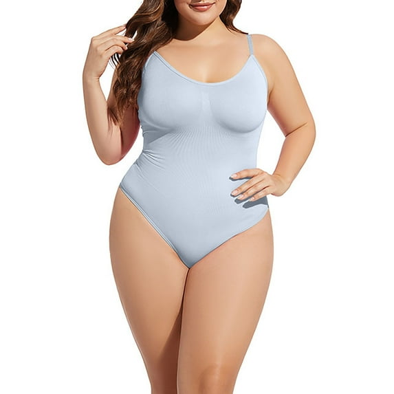 qolati Shapewear for Women Tummy Control Bodysuit Thong or Brief Sculpting Shaper Tank Top Bodysuits & Snatched Waist Body Suit