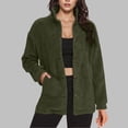 thumbnail image 1 of qolati Sherpa Jacket Womens Trendy Fleece Fuzzy Warm Teddy Cozy Button Down Cardigan Sweaters with Pockets Casual Soft Winter Coats Clothes, 1 of 6