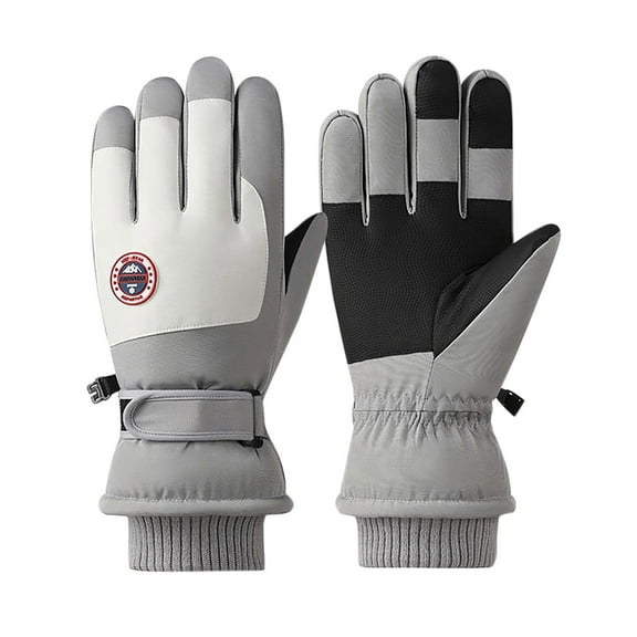 qolati Ski Gloves Winter Warm Waterproofs Gloves Touchscreen Breathable Elastic Cuff Thick Snow Gloves for Men Women for Outdoor Sports,Snowboarding,Skiing