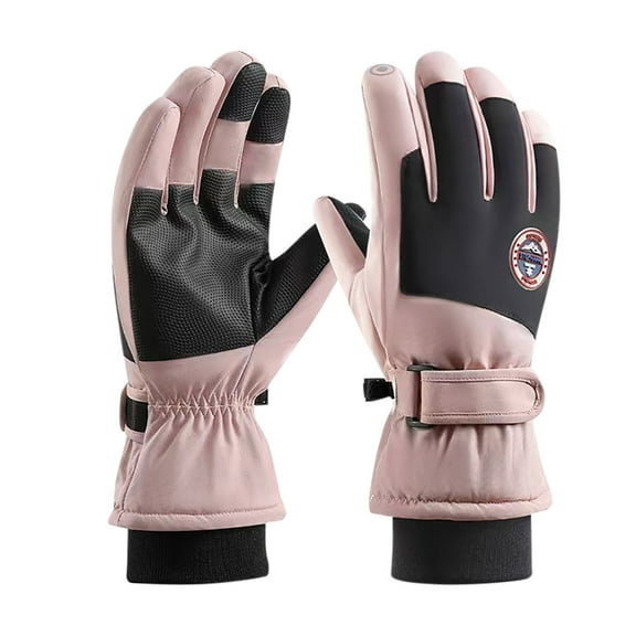 qolati Ski Gloves Winter Warm Waterproofs Gloves Touchscreen Breathable Elastic Cuff Thick Snow Gloves for Men Women for Outdoor Sports,Snowboarding,Skiing