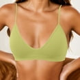 thumbnail image 1 of qolati Sports Bras for Women Adjustable Spaghetti Strap Backless Bralette Ribbed Knit Padded Workout Gym Yoga Bras Tops Everyday Wireless Bras S, 1 of 5