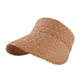 thumbnail image 1 of qolati Sun Hats for Women 2024 Summer Straw Sun Visor Wide Brims Straw Beach Hats Hand Woven Outdoor Sunshade Caps, 1 of 3