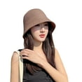 thumbnail image 1 of qolati Sun Hats for Women Straw Packable Wide Brims Visor Bucket Beach Hat Foldable Summer Fisherman Caps Outdoor Clothes, 1 of 5
