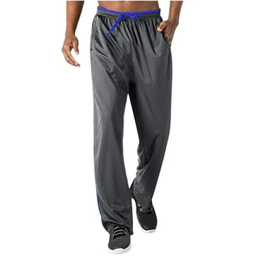 qolati Sweatpants for Men Drawstring Lightweight Athletic Running Workout Cargo Pants Casual Loose Elastic Waist Jogging Trackpants with Pockets