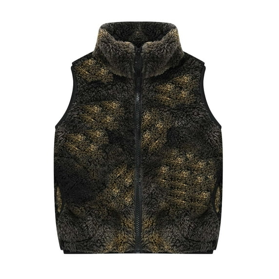 qolati Toddler Baby Kids Girls Sleeveless Fleece Jacket Windproof Vest Zipper Thicken Warm Sherpa Outerwear 2024 Winter Waistcoat