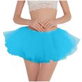 thumbnail image 1 of qolati Tulle Skirts for Women Petticoat Ballets Bubble Skirts Short Prom Dress Up Layered Princesses Dance Mesh Mini Skirts, 1 of 4