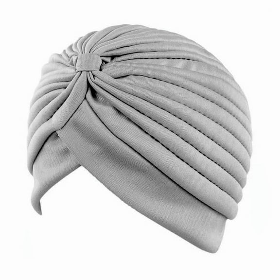 qolati Unisex Turban Hat Vintage Pleated Head Wrap Headband Crosses Twists Arab Hair Wrap Stretchy Elastic Scarf Headwears