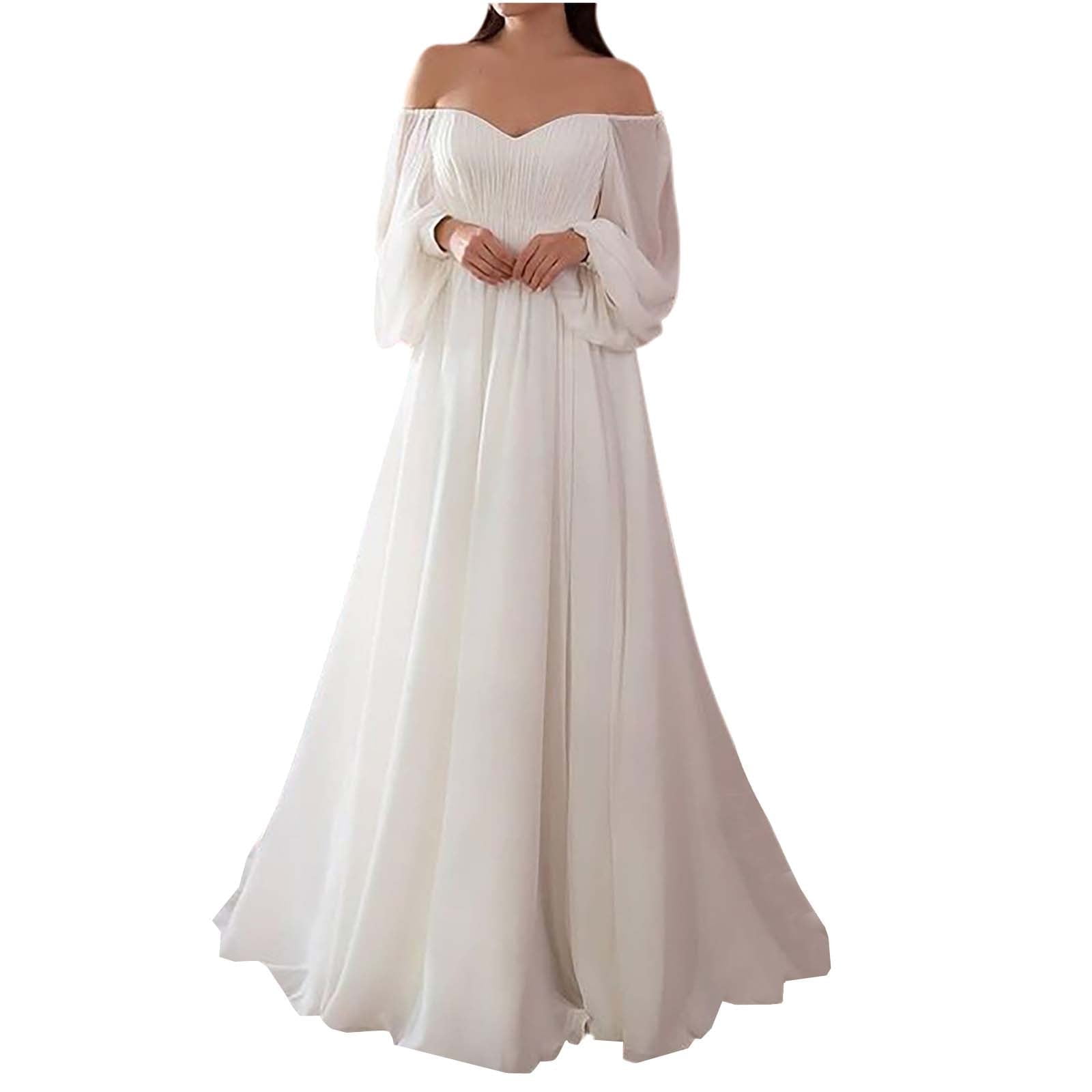 qolati Wedding Guest Dresses for Women Strapless UK | Ubuy