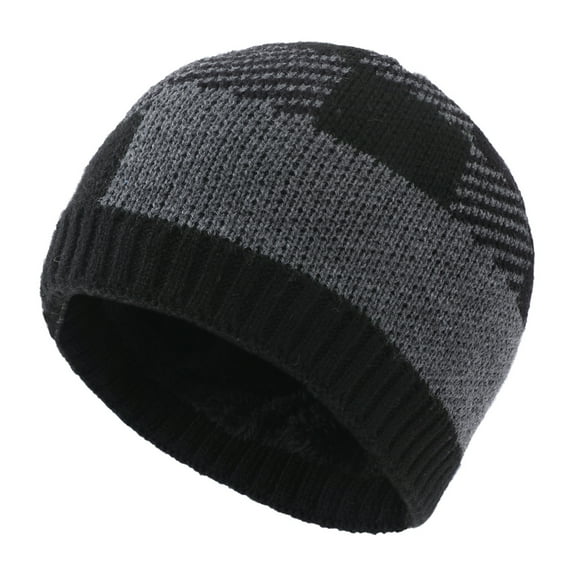 qolati Winter Beanie Hat for Men Women Thicken Fleece Lined Cable Knit Chunky Slouchy Beanie Soft Warm Outdoor Skull Ski Hiking Hats