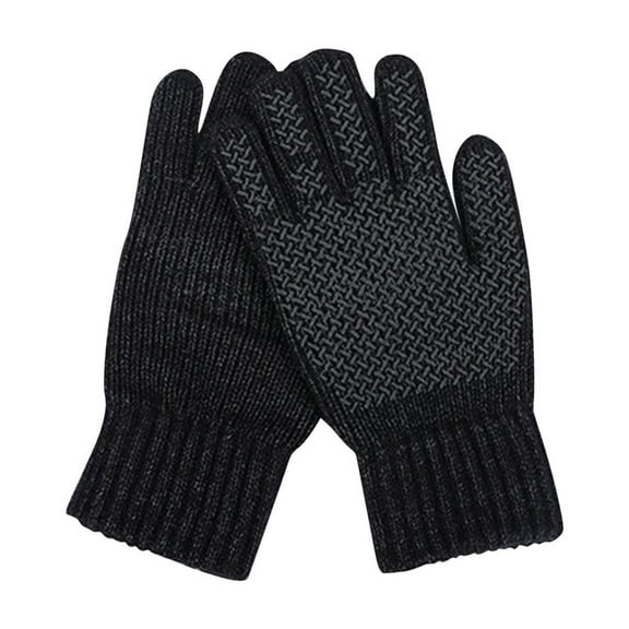 qolati Winter Gloves for Women Men Thermal Knit Elastic Soft Warm Touchscreen Gloves for Outdoor Cold Weather